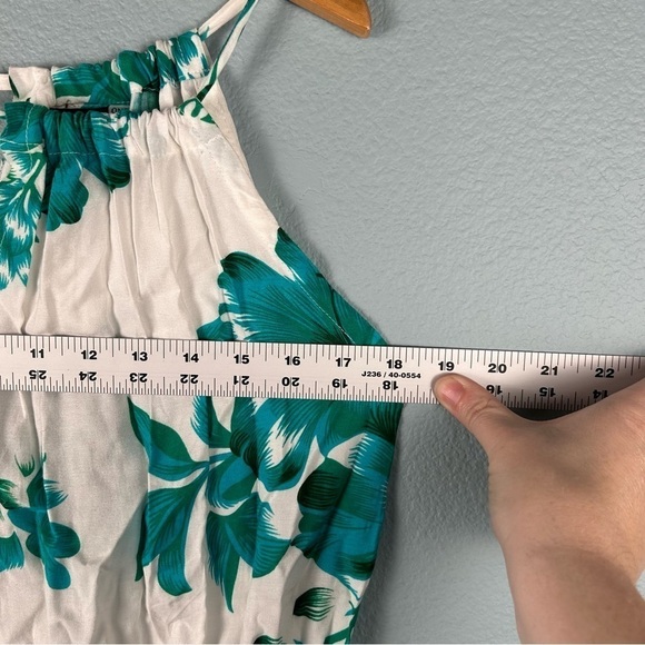 NWT Aloha Fashion Hawaiian Fashion White and Green Cover Up Dress One Size - Picture 7 of 8